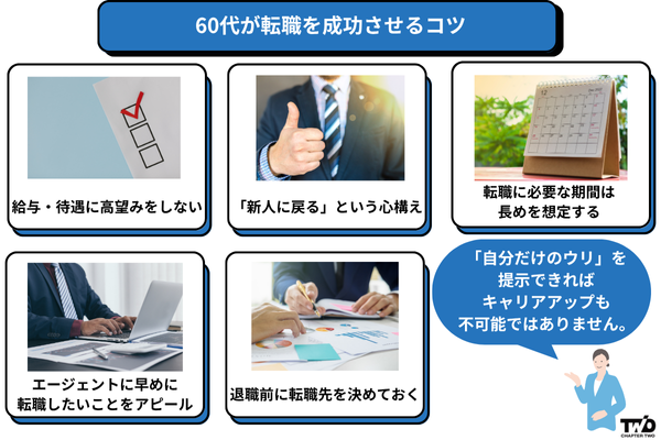 60代が転職を成功させるコツ