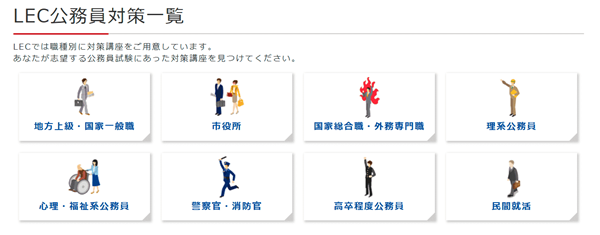 LECの公務員試験講座