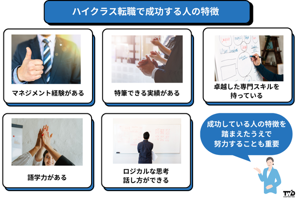 ハイクラス転職で成功する人の特徴