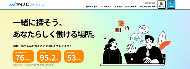 マイナビジョブ20's