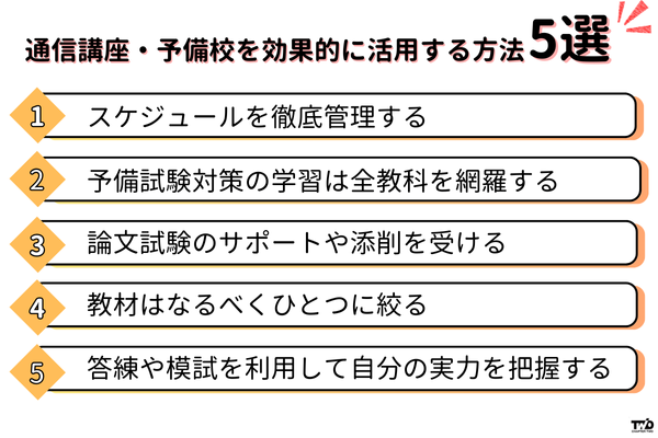司法試験対策で通信講座・予備校を効果的に活用する方法